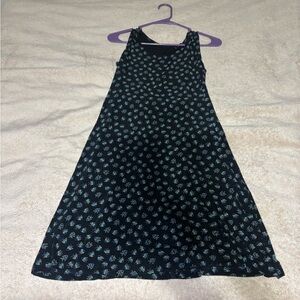 Floral Black Mini Dress